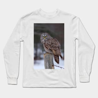 Piss Off! - Great Grey Owl Long Sleeve T-Shirt